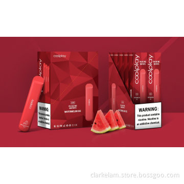 New Arrival Pure Flavor Coolplay 500 Puff E-cig